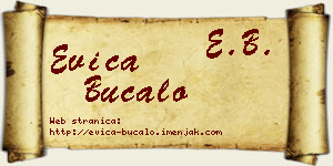 Evica Bucalo vizit kartica